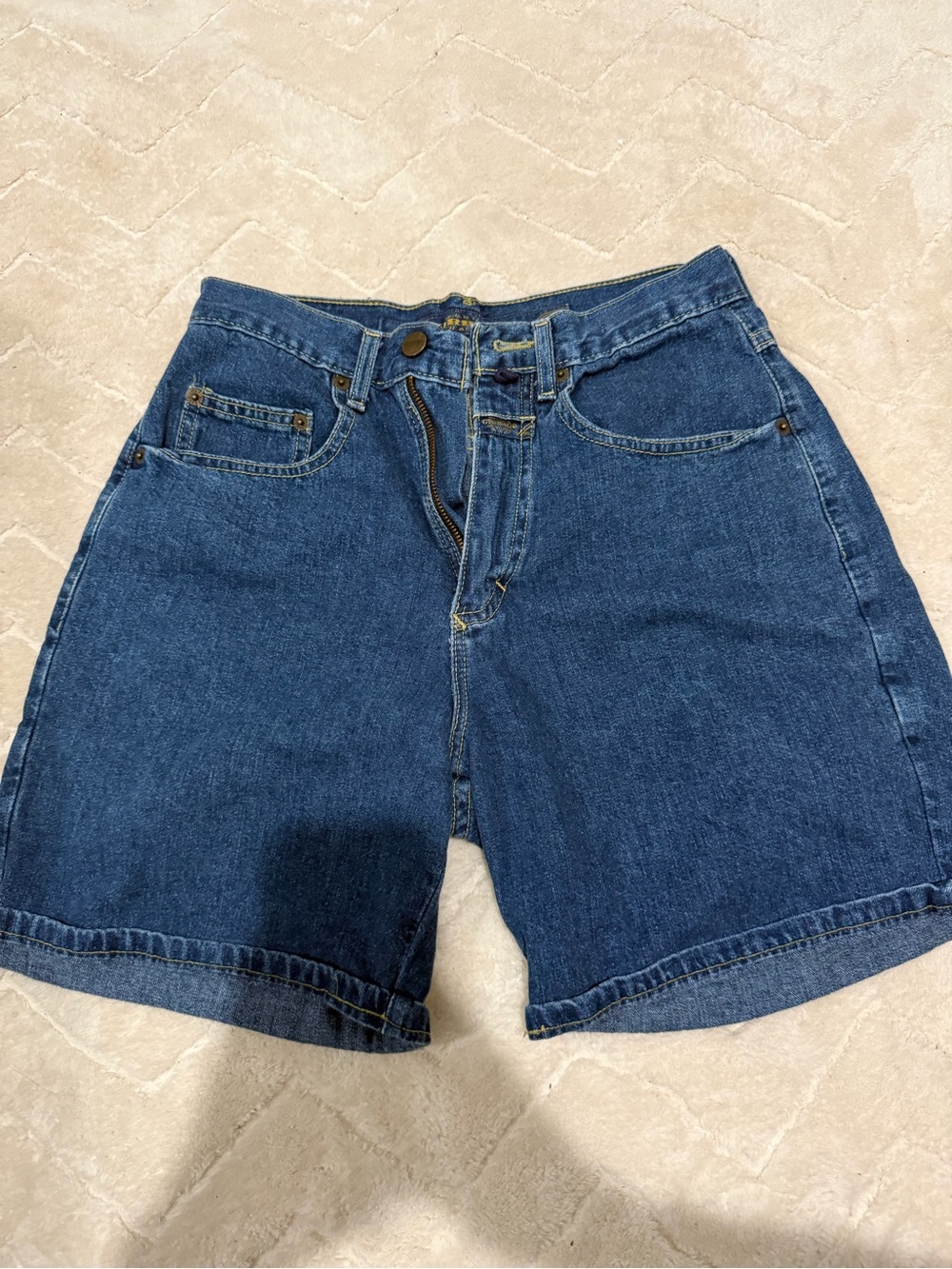 Marithe Francois Girbaud Dark Blue Denim Shorts